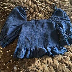 Tommy Hilfiger puff sleeve crop top